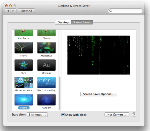 Matrix Screensaver Mac Mojave