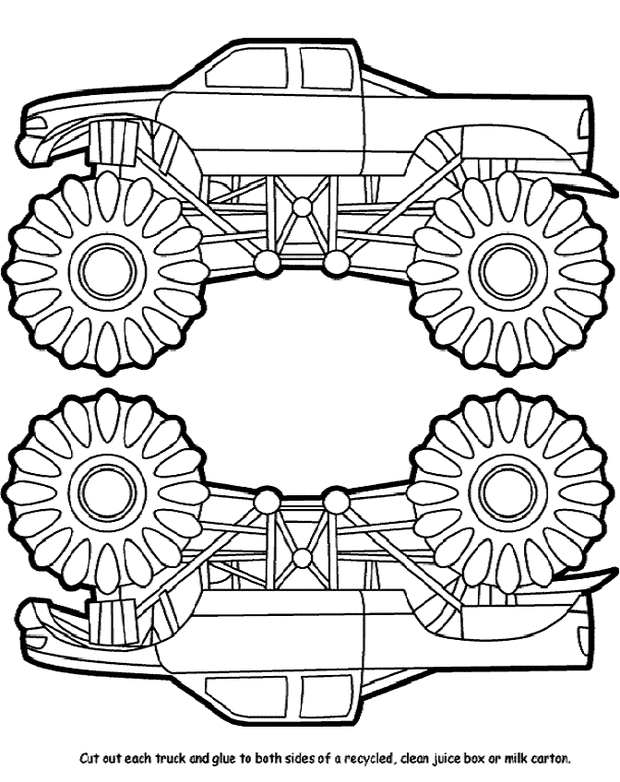 Monster Trucks Kids Coloring Pages And Free Colouring Pictures To Print Hubpages