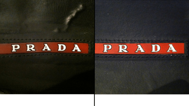 to tell real from fake Prada sneakers 