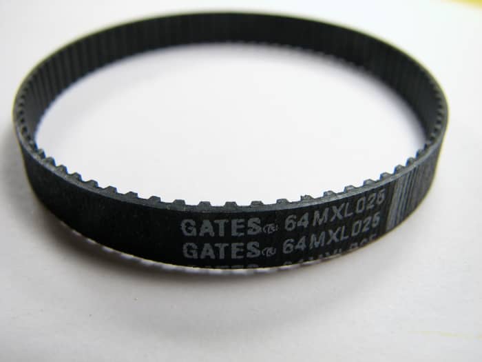 Timing belt. If you change it yourself, buy exactly the right size belt for your make and model.