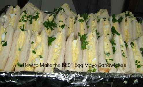 Recipe for the best egg mayonnaise  sandwiches