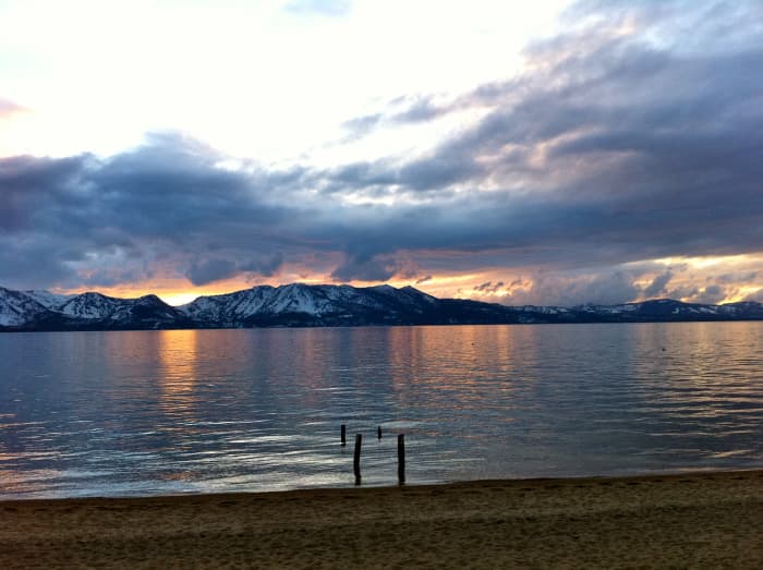 Driving to Tahoe doesn't have to be stressful with a little knowledge, skill and patience. And LOOK at that view- it's always, always worth it!!