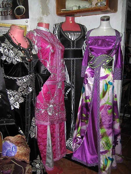 Caftans in the casbah in Tetouan