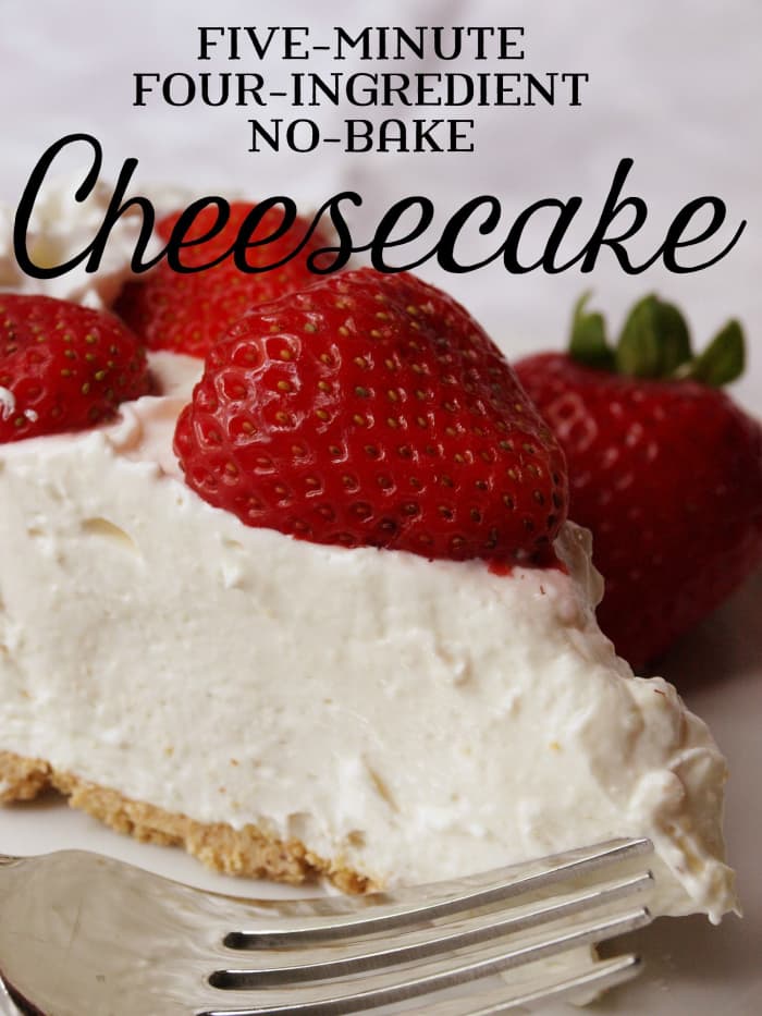 Prepare this delicious (and beautiful!) cheesecake in minutes with a pre-made graham cracker pie crust.