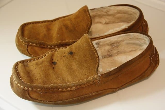 Fortunately, I chose a lighter brown color so that my slippers are never confused with my husband's.