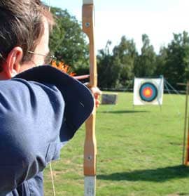The skill of archery is a wonderful way to learn focus and how to quiet the mind - even after a hard days work.