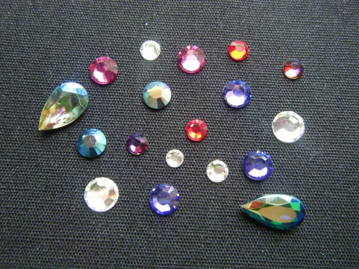Rhinestones add wonderful sparkle and texture to your clothes (and anything else you want to put them on).