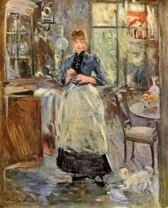 "In the Living Room" by Berthe Morisot.
