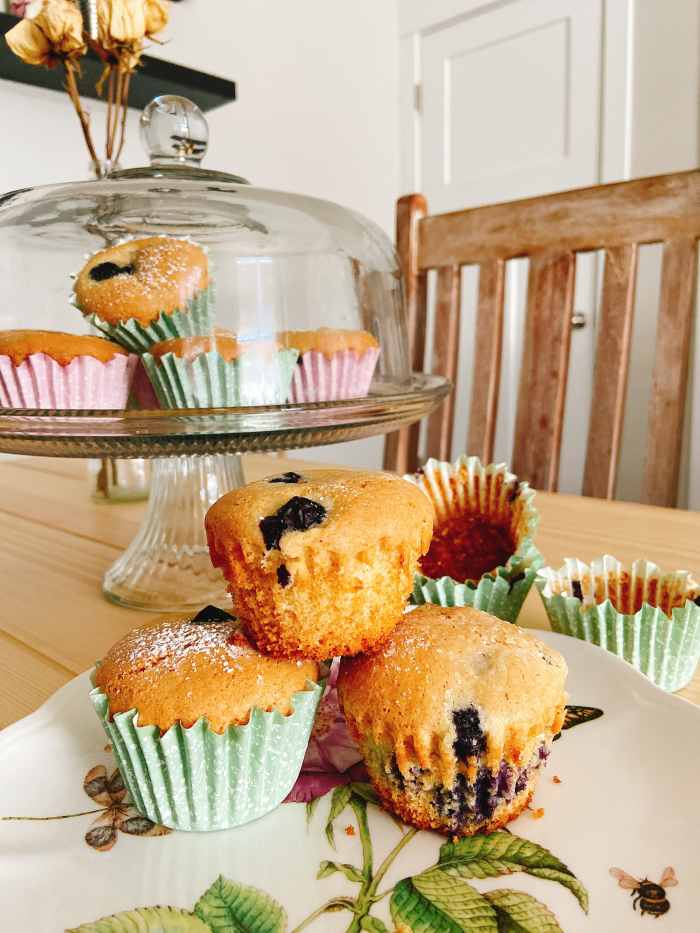Summer blueberry muffins
