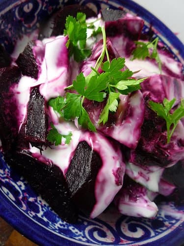 Beet Root with Yogurt, by Girl Interrupted Eating. Use plain yogurt for breakfast, salads, smoothies, desserts and as a sour cream substitute.