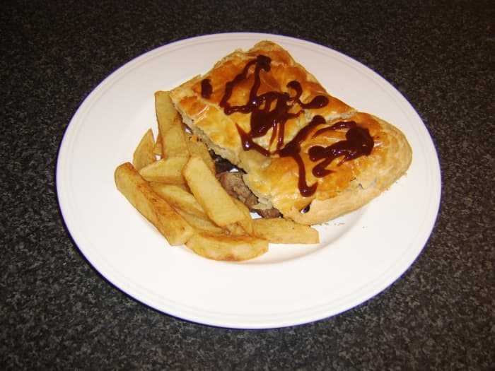 Steak and Black Pudding Pie (with or without the HP Sauce) and real chips is just one of the recipes you will find on this page