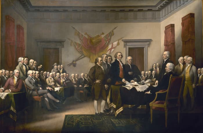 There were five men who helped author the Declaration of Independence, although Jefferson is often credited as being the Father of the Declration of Independence.