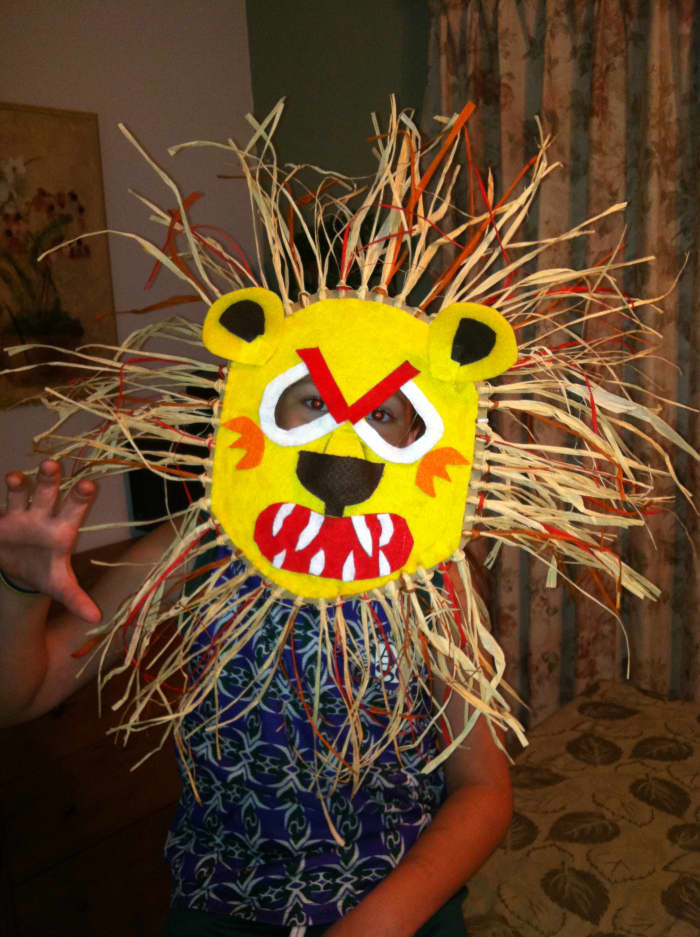 African Lion Mask Craft Project - WeHaveKids