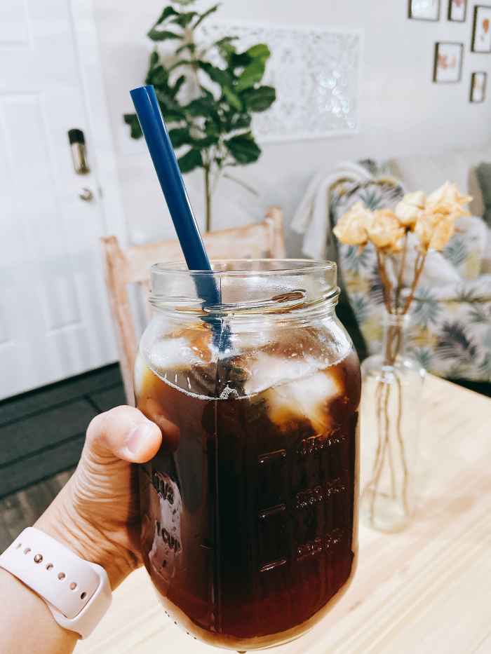 A glass of cold brew coffee is my perfect summer treat in the afternoon.