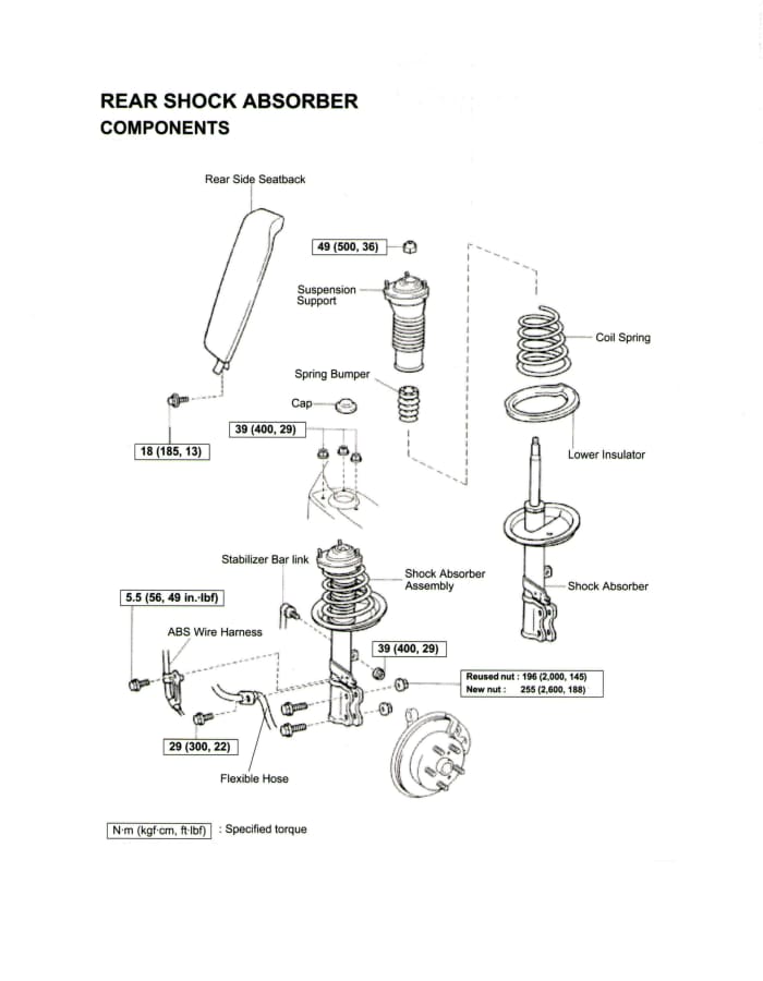 Replacing the Rear Strut and/or Coil Spring on a Toyota Camry (With ...