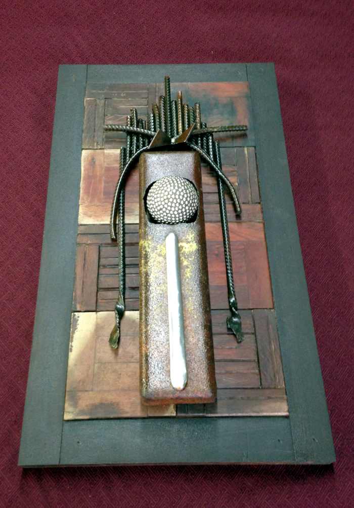 Creative multi-media ideas work very well with artistic welding skills.