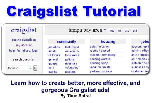 Craigslist Ad Tutorial