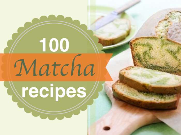 100 matcha recipes! Recipes include everything from matcha eggnog, matcha cookies, matcha smoothies, matcha brownies to matcha martinis!