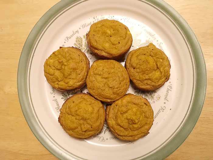 Gluten-free pumpkin muffins.