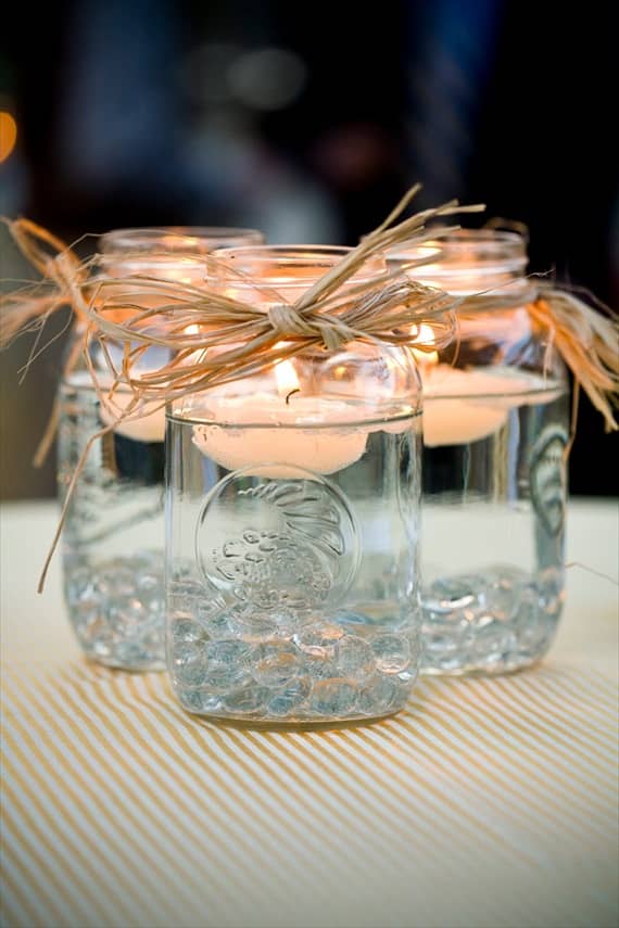 Mason jars can be used as lovely candle holders, among other things. Check out some more ideas below!