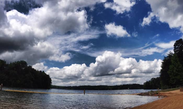 Lake Norman State Park Beach looks relatively peaceful...until you find out what lurks below!