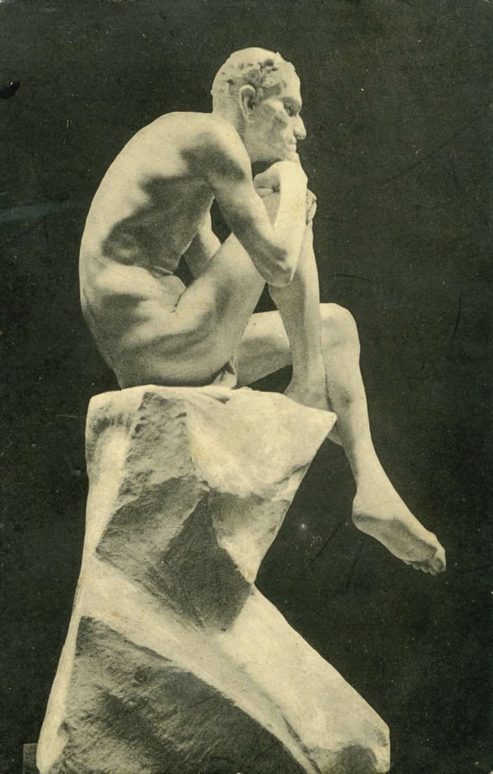 The crafty demon: A statue by Mark Matveevich Antokolsky in the Hermitage Museum, Saint Petersburg