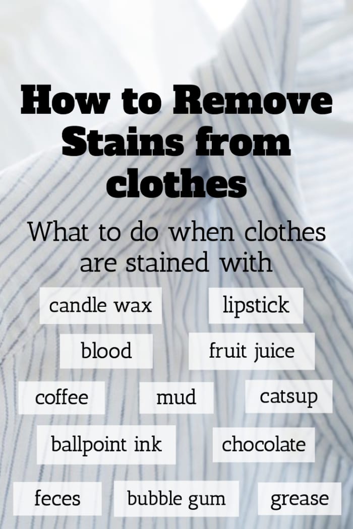How to Remove Stains From Clothes - Dengarden
