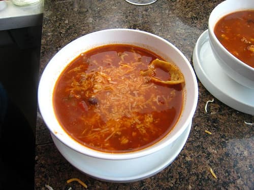 A yummy bowl of taco soup! While this photo is a nice representation, I plan to replace it with my own as soon as I make this dish for the first time this winter.