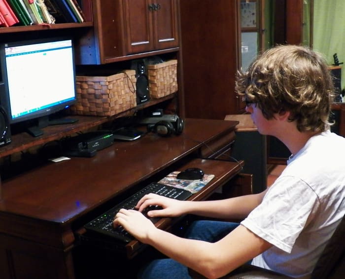 Typing your outline ideas on the computer helps you to edit them quickly and also add in your sources.