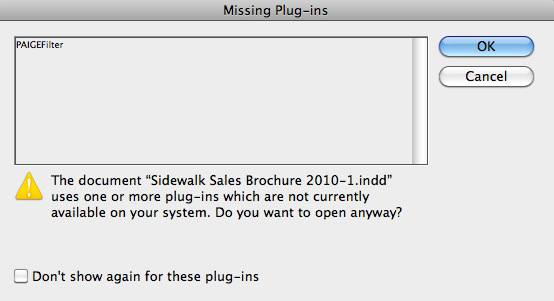 PAIGEfilter error normally happens when a designer is opening a lower version file in Adobe InDesign in a higher version software