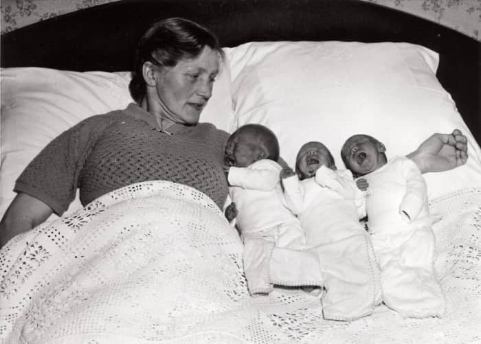 Eddy, Robert, and David were just babies when they were torn apart from each other. (Note: This photo shows a different set of triplets.)
