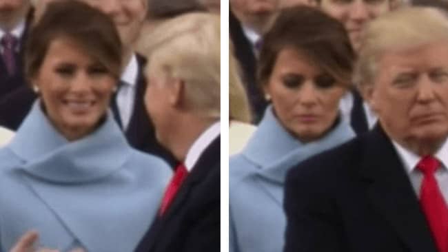 This article will examine the now-famous video of Melania Trump looking unhappy after smiling at her husband.