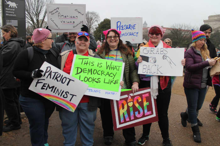 Women's March in Baltimore, Maryland, 2017.