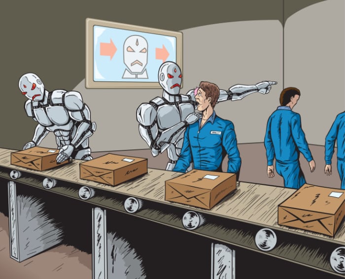 Robots have already taken over millions of jobs that require repetitive movement such as manufacturing and packaging.