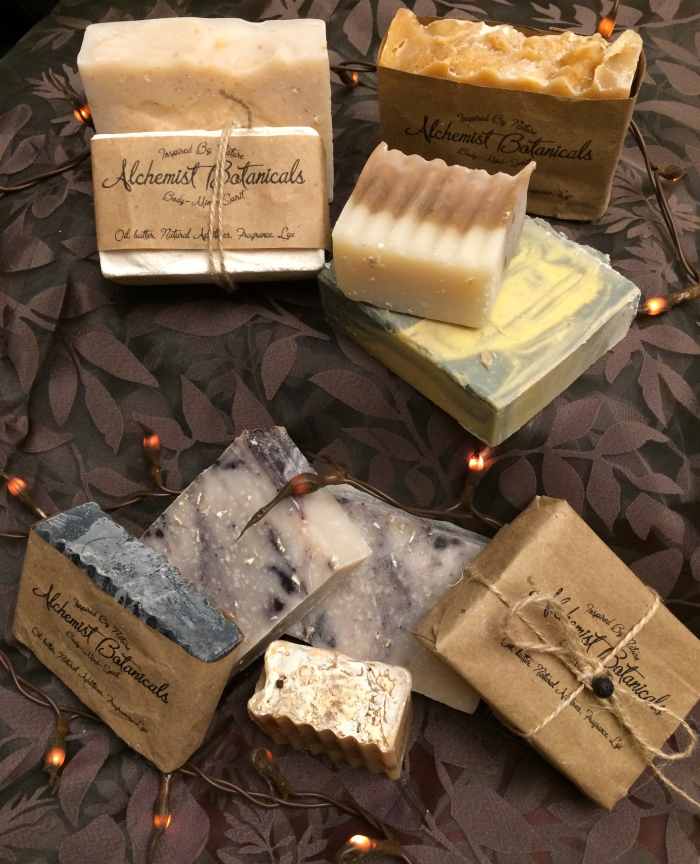 A few of the soaps I make.