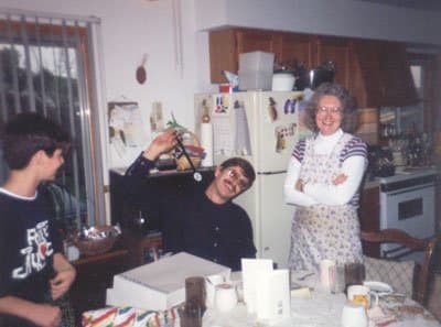Being with people energizes me, especially if they are those with whom I enjoy close relationships. That's me in the apron, enjoying my nephew and our friend to celebrate Christmas