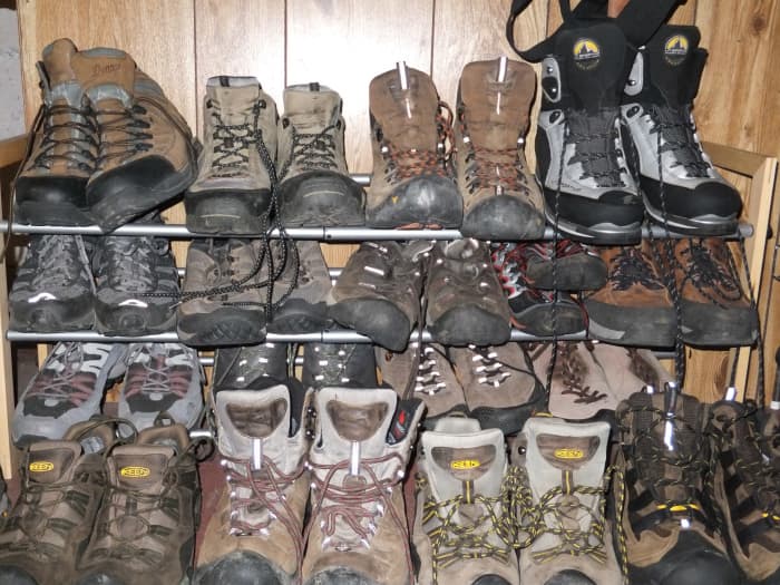 Though not all hikers and backpackers have a huge quiver of boots to choose from, choosing the right boot can make or break your trip. These are some of my boots that I use.