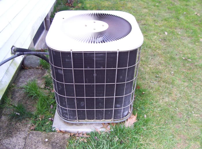 The condensing unit is very sensitive to dust and dirt build up because it needs the airflow to operate properly and efficiently.