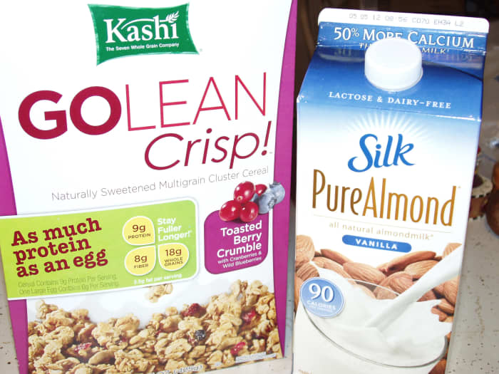 I try to limit my intake of processed foods, Kashi and Silk make products that contain very few processed ingredients.