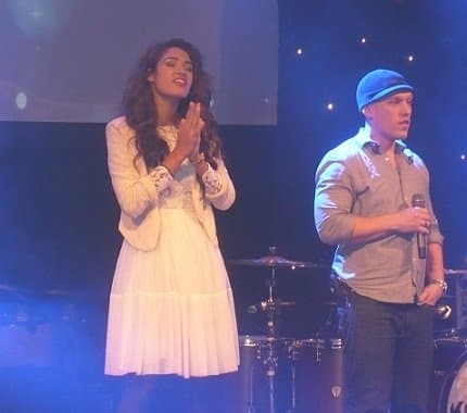 Moriah Peters performs with Kutless during a PULSE event in Bismarck, North Dakota.