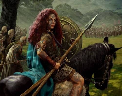 The Celtic peoples have been romanticized by historians and authors, for their 'otherness'. For example, the tradition among Celts across Europe that women participated in battles.