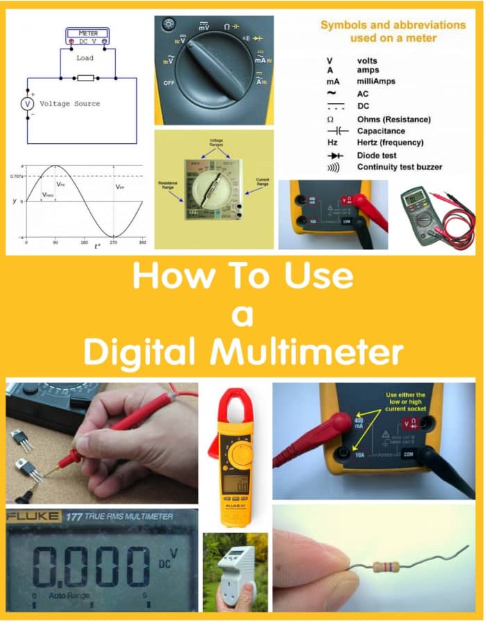 How To Use A Multimeter To Measure Voltage, Current And Resistance ...