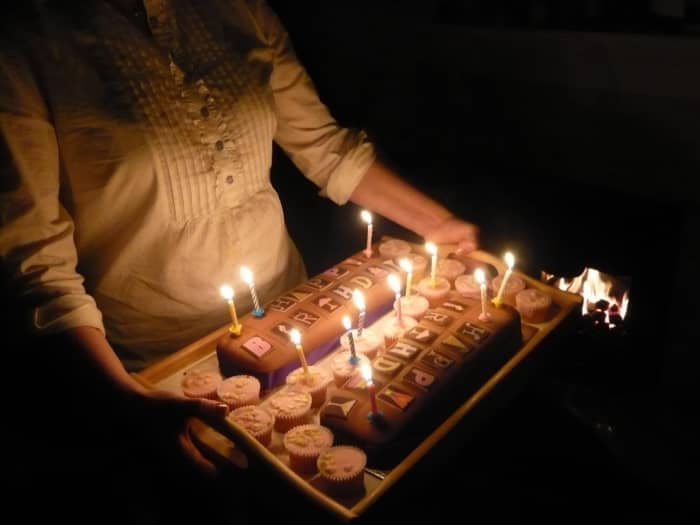 Write a special birthday wish for your husband. Add to that a cake, food, drinks, friends and gifts to show him that you really care. He will fall in love with you all over again, just like he did when you got married.