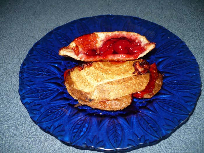 Cherry Pie-Iron Pie, an easy, healthy recipe you can cook on a fire pit in your backyard