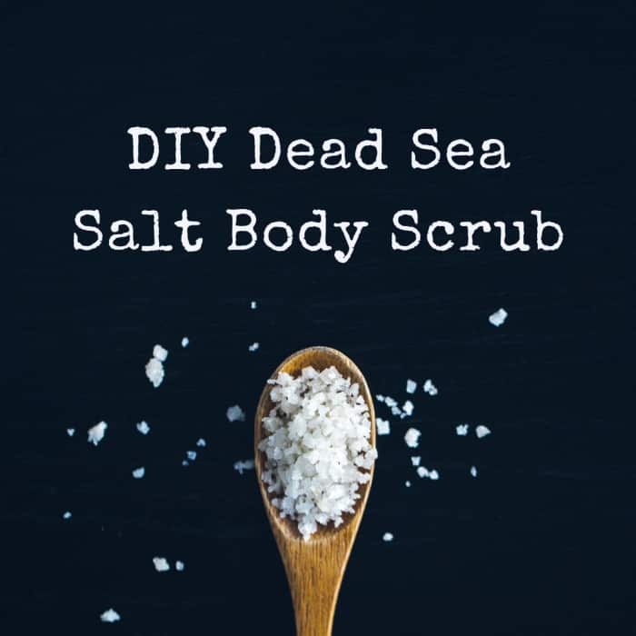 Learn how to make your own Dead Sea salt body scrub!