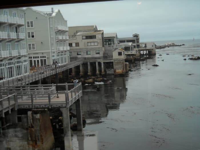 Monterey Bay, seaside, including some of the old and repurposed buildings which were once sardine canning factories.