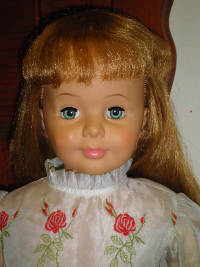 Patti Playpal companion dolls from the 1950s and '60s are highly collectible dolls. My Patti came with the original black patent leather shoes, two dresses, and socks.