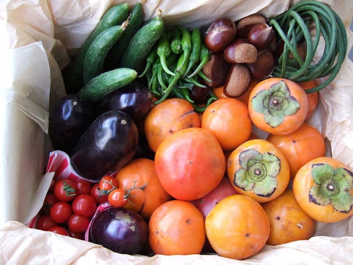 Nutritious fruits and veggies
