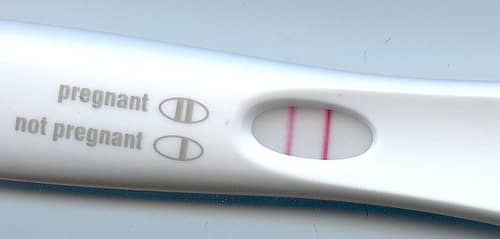 Congratulations! Many women will obtain a positive pregnancy test when they are four weeks pregnant.