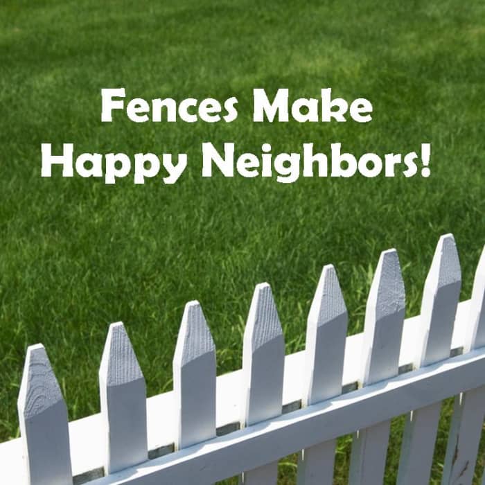 Whether it's their dog, your kid, their lawnmower, or your trash. A fence helps clear up who's responsible for what.